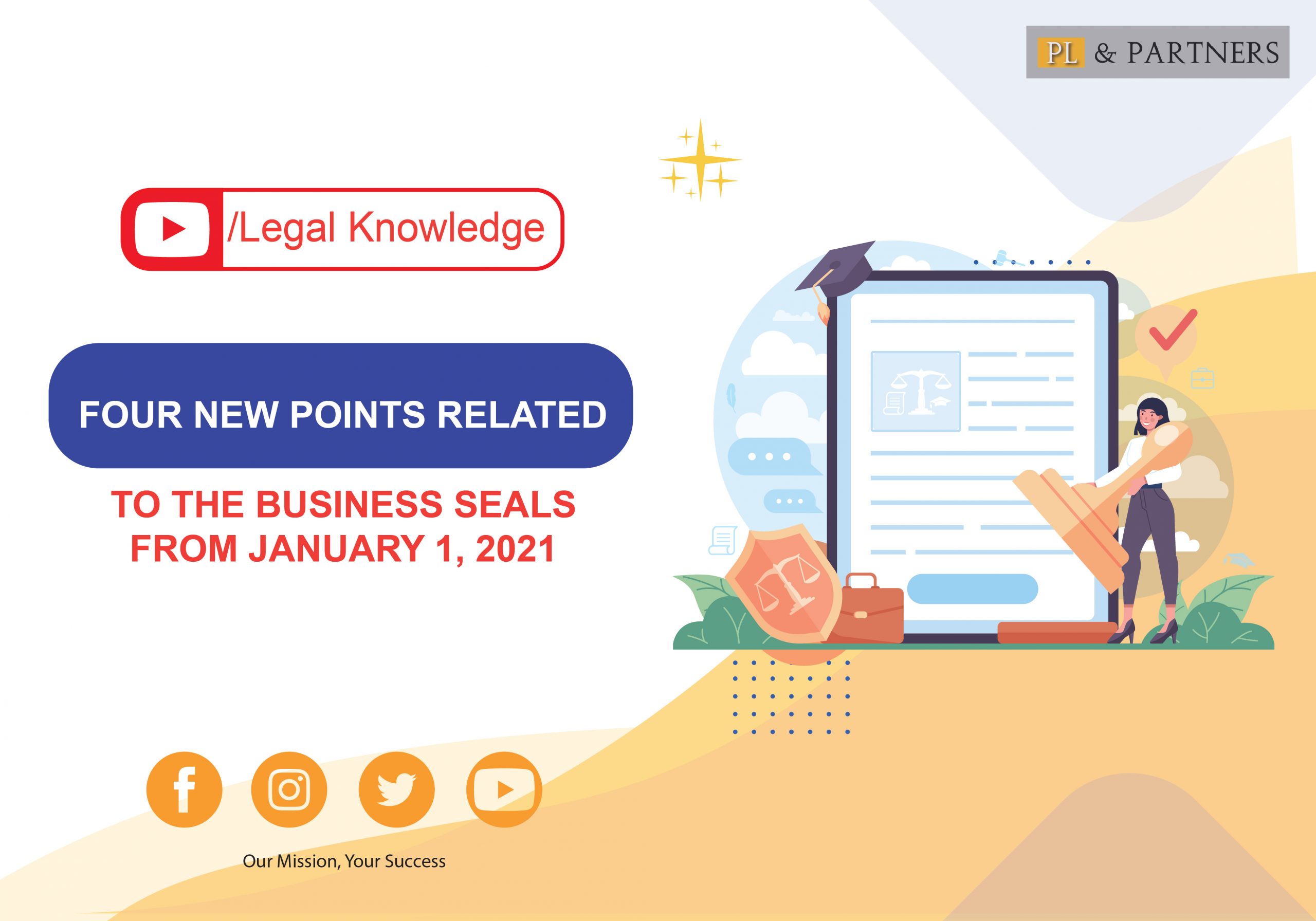 Four new points related to the business seals from 2021