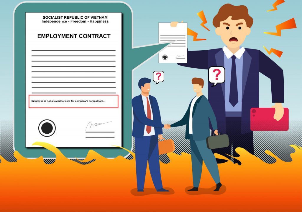 Currently, there are quite many businesses that have added a clause "not allowed to work for the company’s competitors after leaving" into their labor contracts.