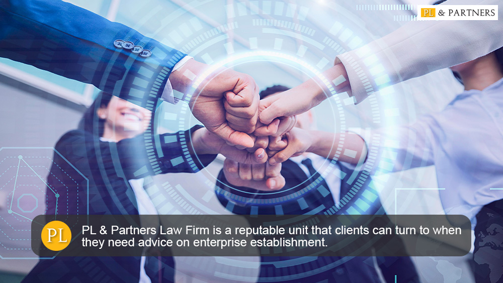 PL & Partners Law Firm is a reputable unit that clients can turn to when they need advice on enterprise establishment